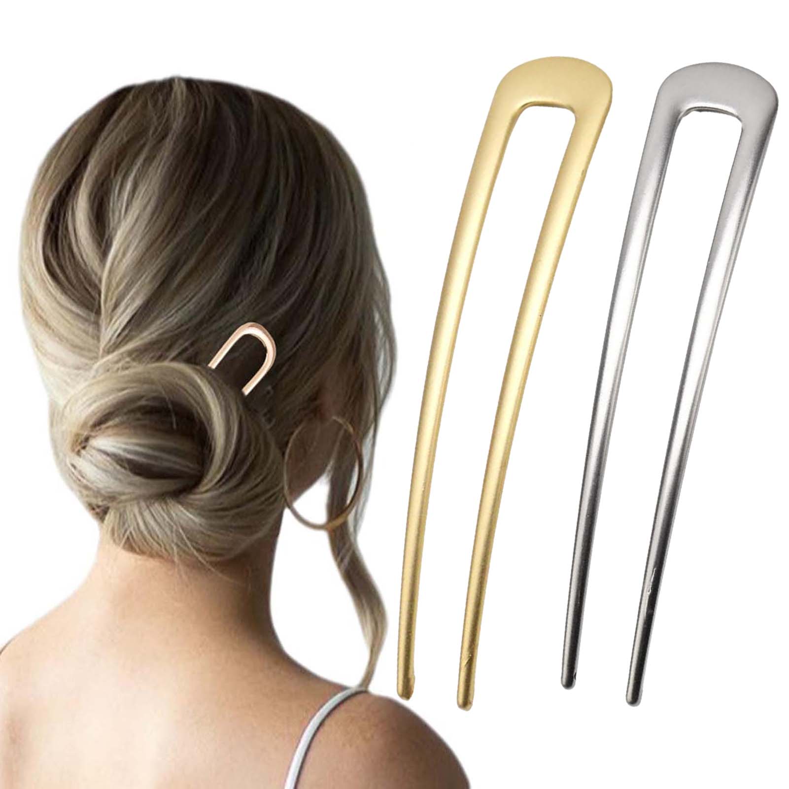 Hair Bundles - Franse U-vormige haarspelden vintage metalen haarvorken