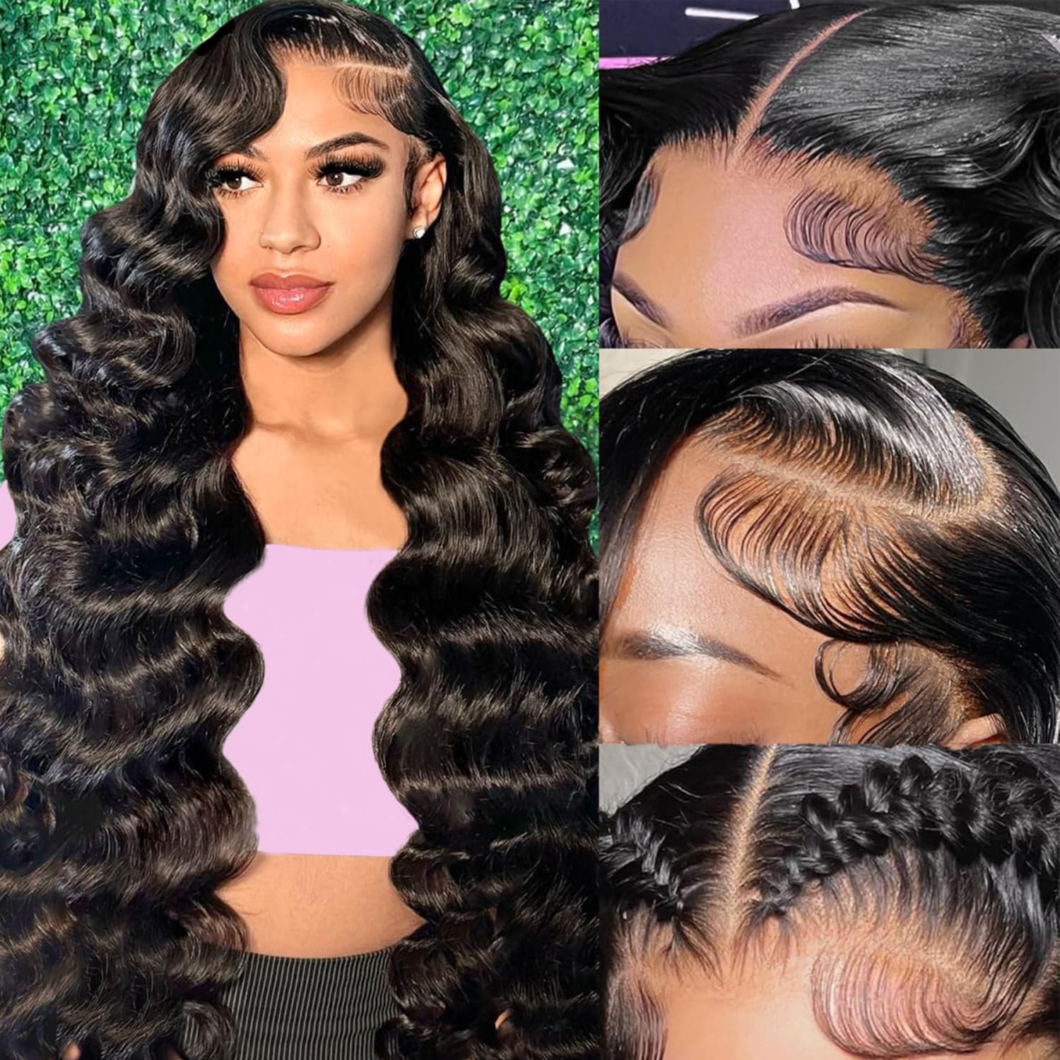 Hd Lace Frontal Wig Human Hair Pre Plucked - 13x6 HD Transparante Body Wave Lace
