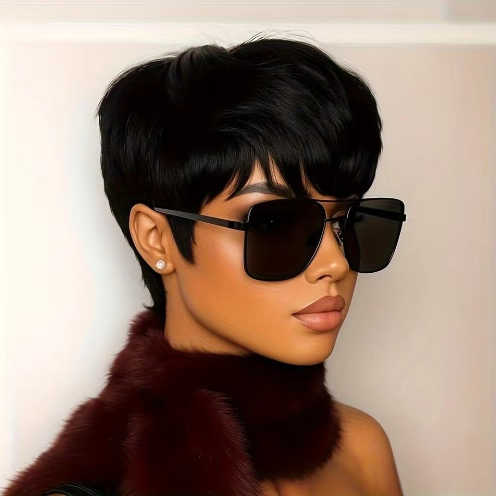 Kort pixie-kapsel pruik van ec - Short Pixie Cut Wig Human Hair Cheap recensie en prijs
