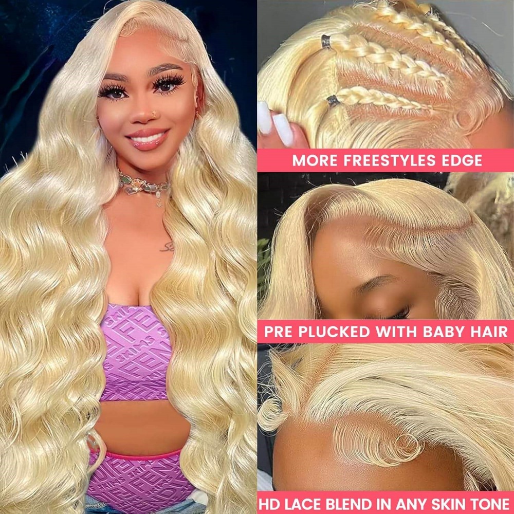 200% 250% Dichtheid 613 Blonde - 613 Blonde Body Wave Lace Front Wig recensie en prijs