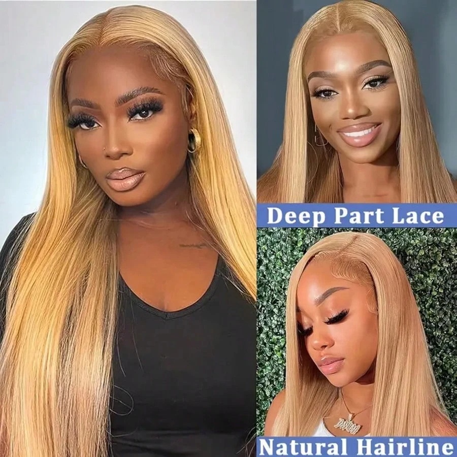 30 inch # 27 Honingblonde prui - Hd Lace Frontal Wig Human Hair Pre Plucked recensie en prijs