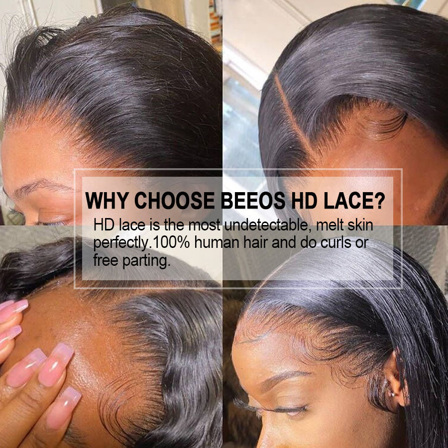 250% 13x4 HD Transparant Kant  - Hd Lace Frontal Wig Human Hair Pre Plucked recensie en prijs