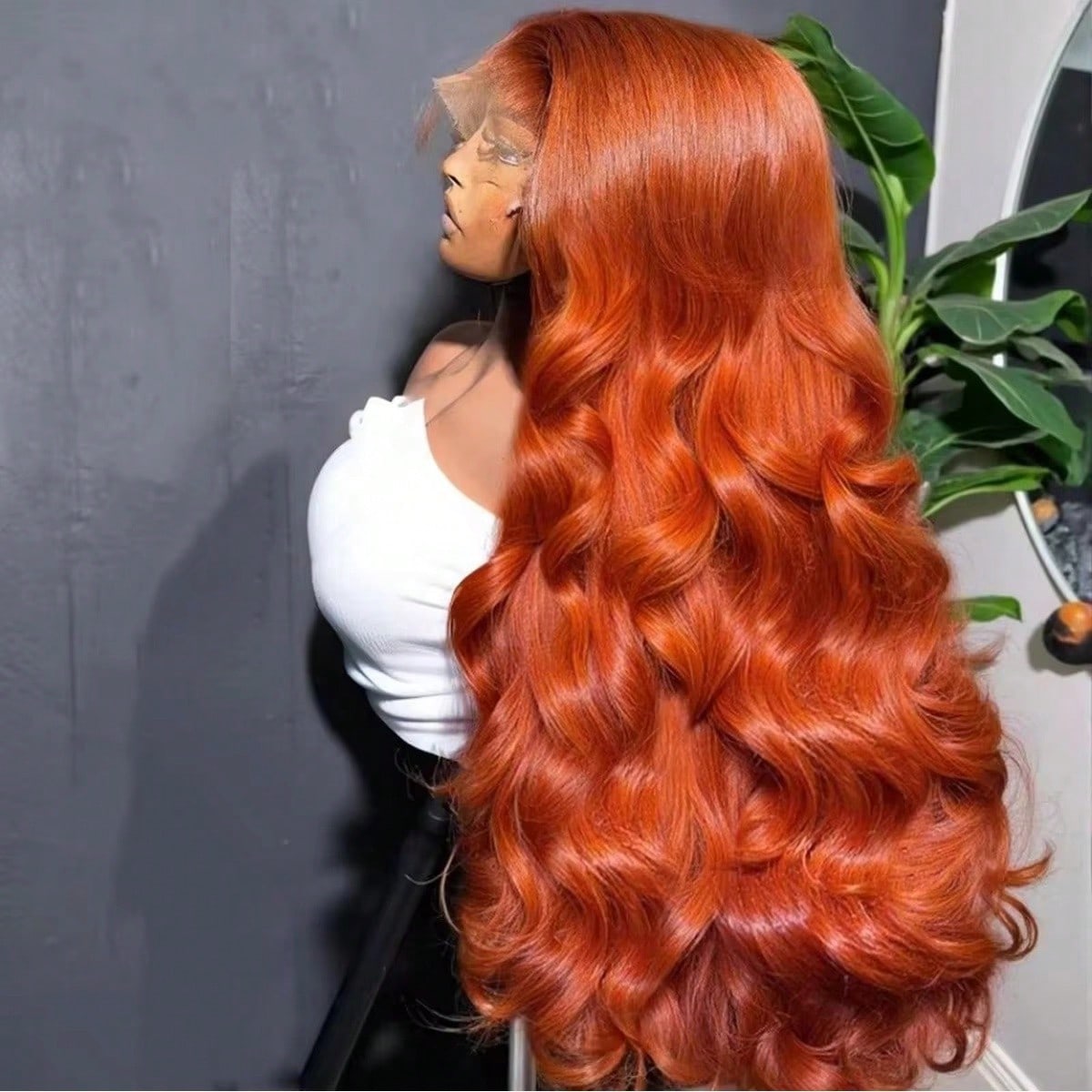 34 36 Inch Ginger Lace Front H - Hd Lace Frontal Wig Human Hair Pre Plucked recensie en prijs
