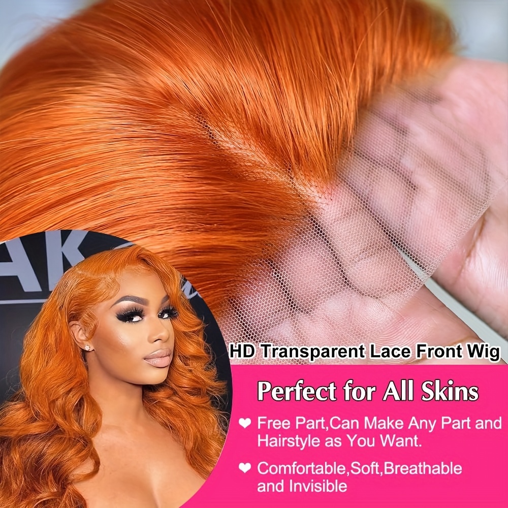 34 36 Inch Ginger Lace Front H - Hd Lace Frontal Wig Human Hair Pre Plucked recensie en prijs