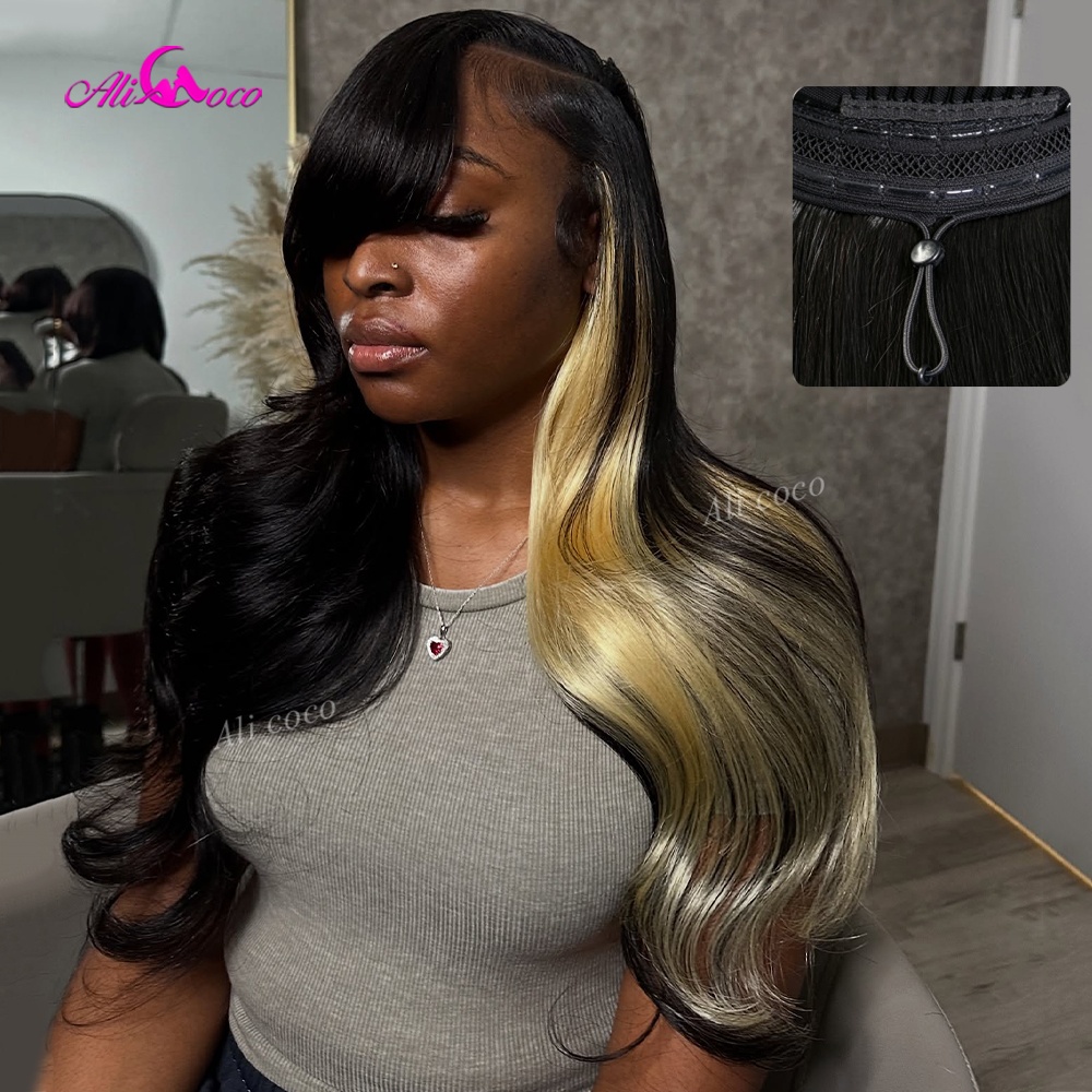 Natuurlijk Zwart met 613 Blond - 613 Blonde Body Wave Lace Front Wig recensie en prijs