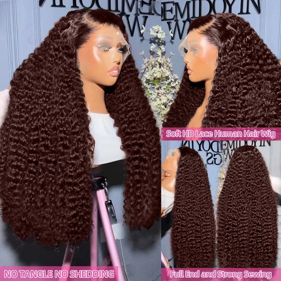 Krullende kant-voor-wig chocol - Hd Lace Frontal Wig Human Hair Pre Plucked recensie en prijs